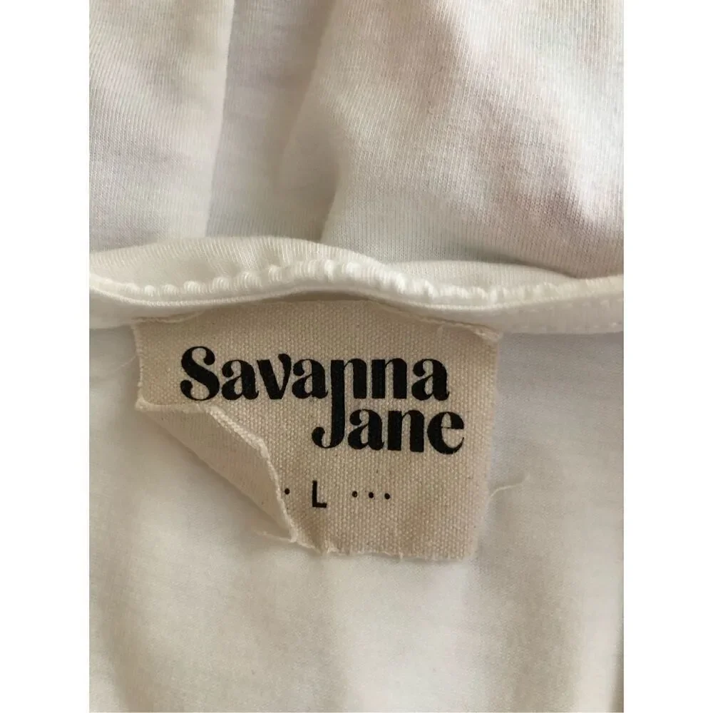 Savanna Jane Aztec Embroidered Top Size L - Picture 13 of 13